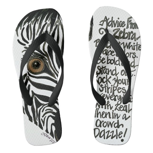 Tongs Zebra Flip Flops (Semelle)