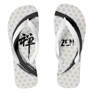 Tongs Zen Enso Circle Mandala Motif