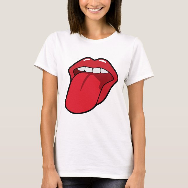 TONGUE MOITH LIPS T-SHIRTS TEE - SHIRTS (Devant)