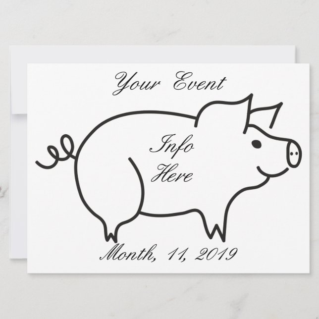 Tonnerre d'animal de porc (Devant)