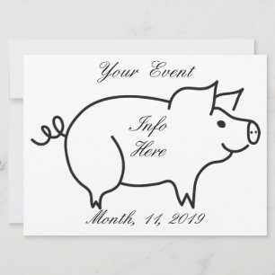 Tonnerre d'animal de porc