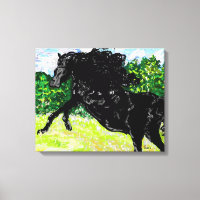 Tonnerre en toile noir Stallion tonnerre