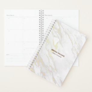 Tons blanc et or clair Faux Marble