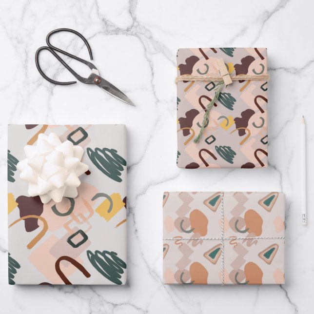 Tons d'art Abstraits des feuilles de papier d'enve (Recto)