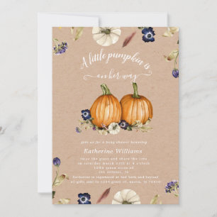 tons d'automne citrouille baby shower