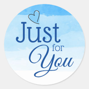 Tons de bleu juste pour vous Stickers Cadeau