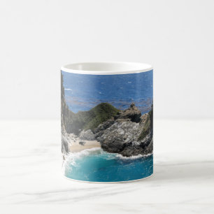 Tons de bleu - Paysage côtier Photo Mug