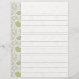 Tons de Chartreuse Vert Retro Motif Floral