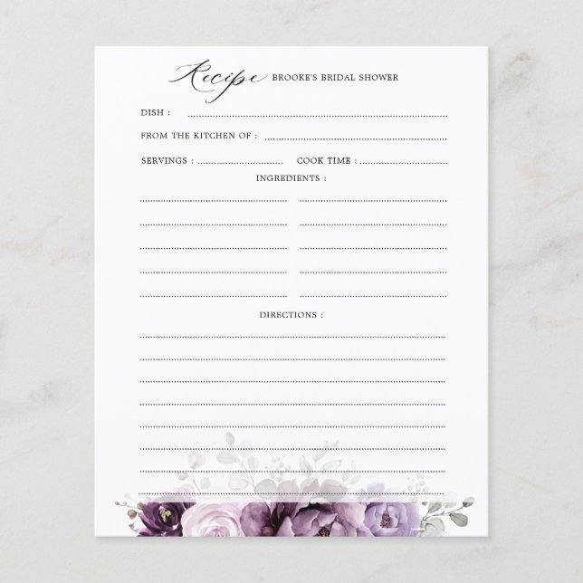 Tons de la Dusty Purple Blooms Fête des mariées Re (Devant)