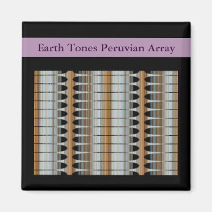 Tons de la Terre Carré péruvien Magnet 2x2