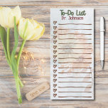 Tons de la Terre personnalisée Liste des choses à<br><div class="desc">Tons de la Terre personnalisée Liste des choses à faire Floral,  coeur</div>