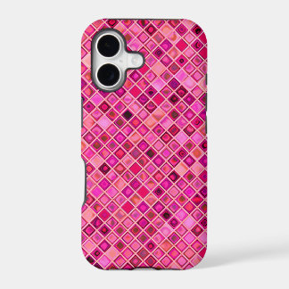 Tons De Mosaïque "Aquarelle" Rose Foncé Motif