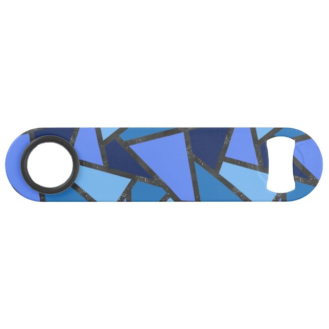 Tons de motif en vitrail bleu (Devant (Horizontal))