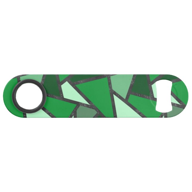 Tons de motif en vitrail vert (Devant (Horizontal))