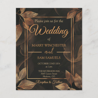 Tons de terre | Faire-part de mariage minimaliste