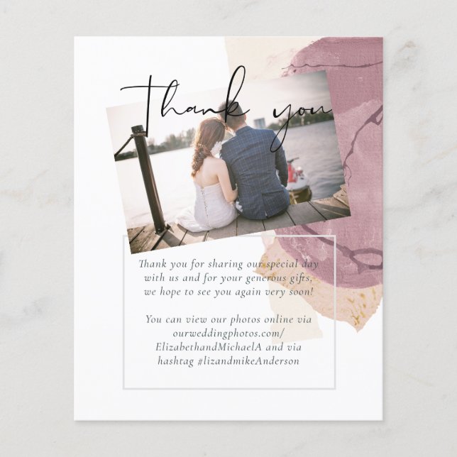 Tons de terre naturels Mariage Abstrait (Devant)