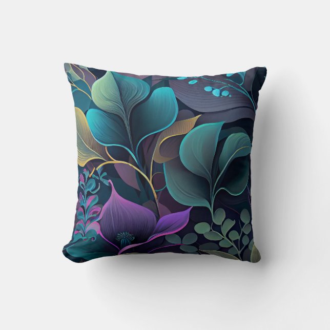 Tons foncés coussin d'accent violet/noir (Recto)