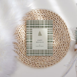 Tons neutres Plaid Carte de vacances minimaliste