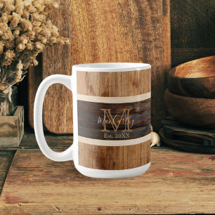 Tons Rustiques En Bois Trait Tan Tan Coffee Mug