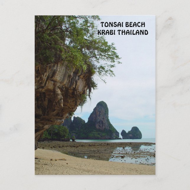 Tonsai Beach, Krabi Thaïlande Carte postale (Devant)