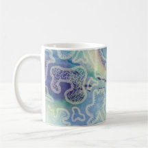 Tonte bleue décorative Mug classique Abstrait