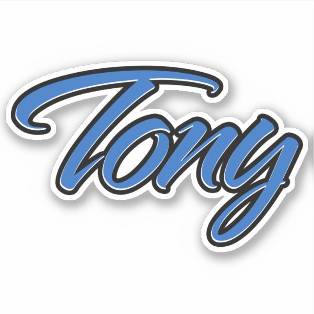 Tony Blue Autocollants Autocollants (Devant)