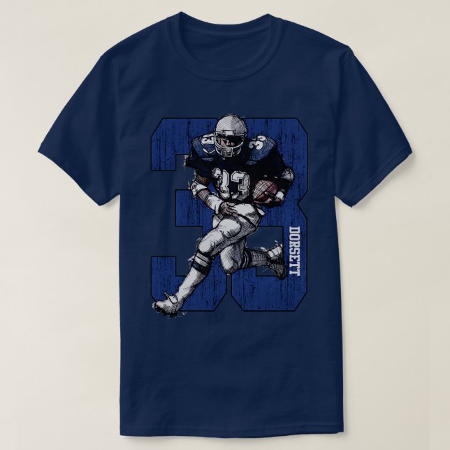 Tony Dorsett Dallas 33 TShirt 1 (Design devant)