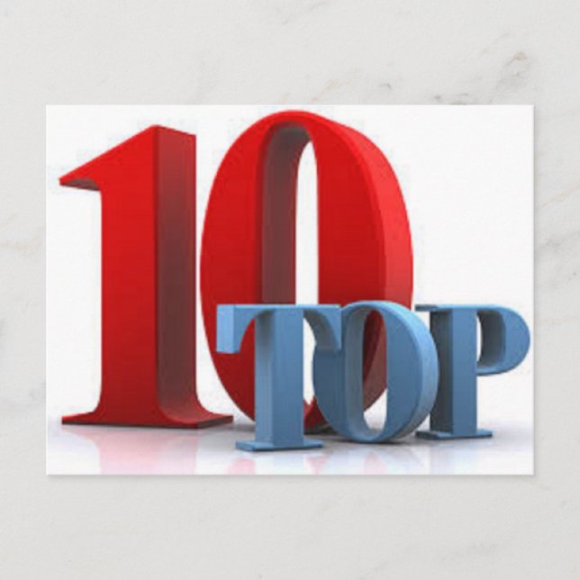 Top 10 des cartes postales (Devant)