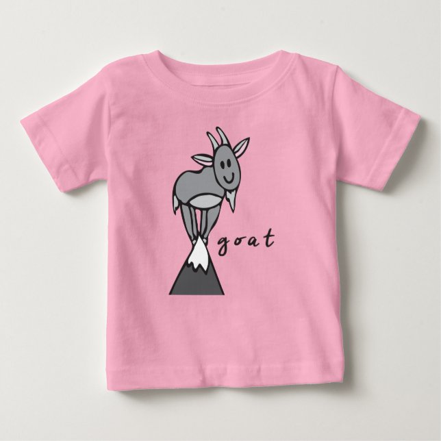 Top bébé chèvre ou T-shirt (avec sous-base) (Devant)