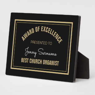 Top Cadeau ! Plaque de Best Church Organist