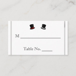 Top Chapeaux et Bow Cravates Gay Mariage Cartes de