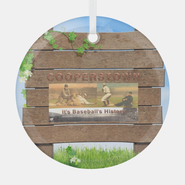 TOP Cooperstown Ornement en verre (Recto)