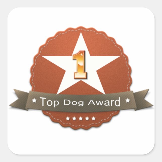 Top Dog Award Sticker (Devant)