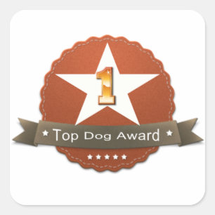 Top Dog Award Sticker