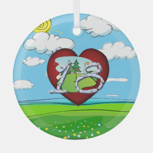 TOP Golf 18 Ornement en verre