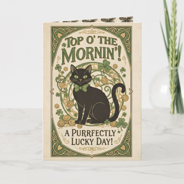Top O' The Morning ! - Carte de la Saint-Patrick (Devant)