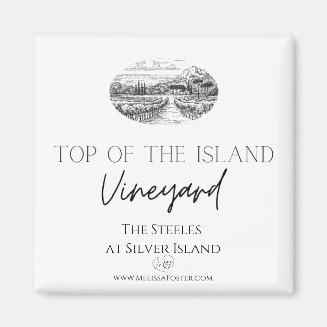 Top of the Island Winery Magnet (Devant)