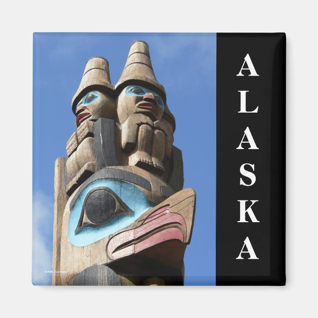 Top of the World Alaska Magnet (Devant)