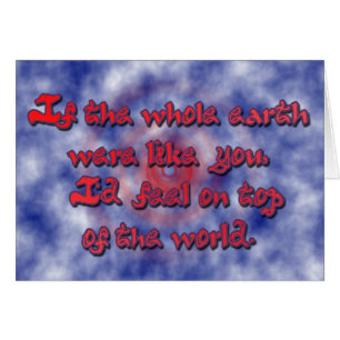 Top of the World Card