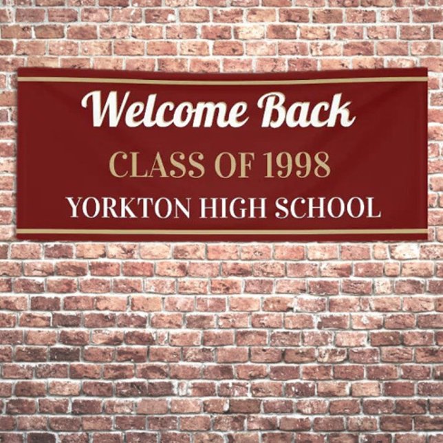 Top Pick ! Bannière Réunion de classe PERSONNALISÉ (Créateur téléchargé)