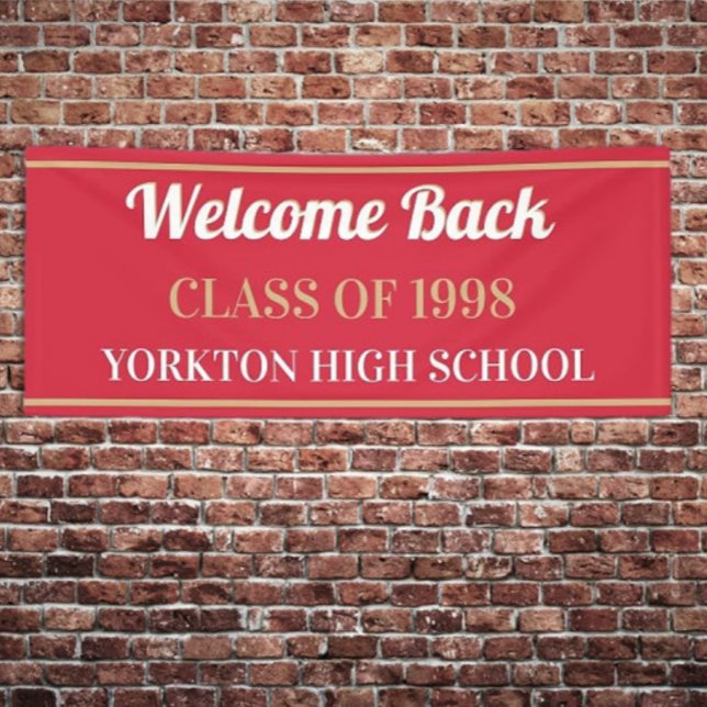 Top Pick ! Bannière Réunion de classe PERSONNALISÉ (Créateur téléchargé)