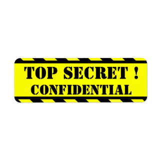 top secret - étiquettes confidentiels