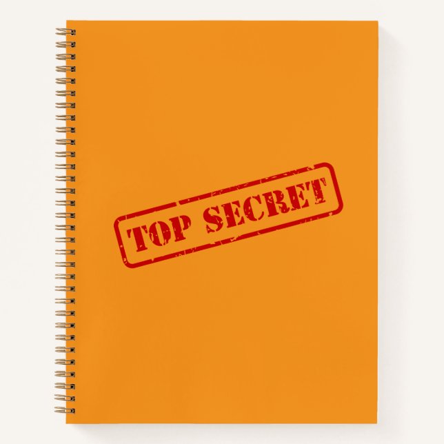 Top Secret Stamped Funny Fun Journal Carnet (Devant)