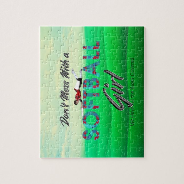 TOP Softball Girl Jigsaw Puzzle Puzzle (Vertical)