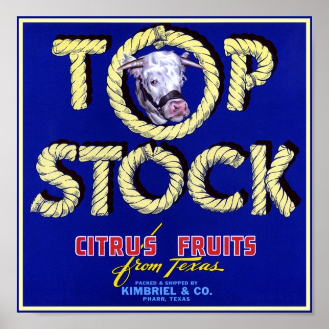 Top Stock Cow Poster (Devant)