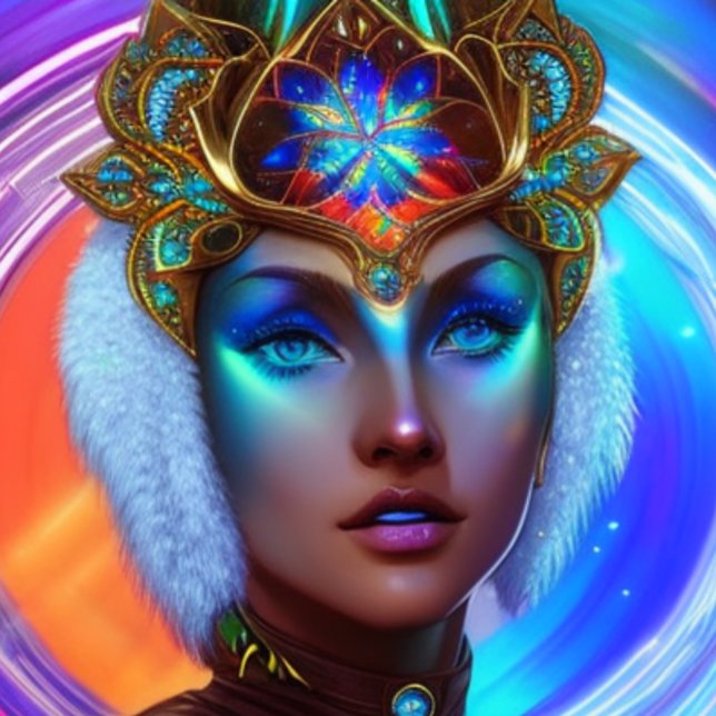 Top T-shirt Femme futuriste (Créateur téléchargé)