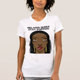 Top T-shirt Melanin Queen tendance