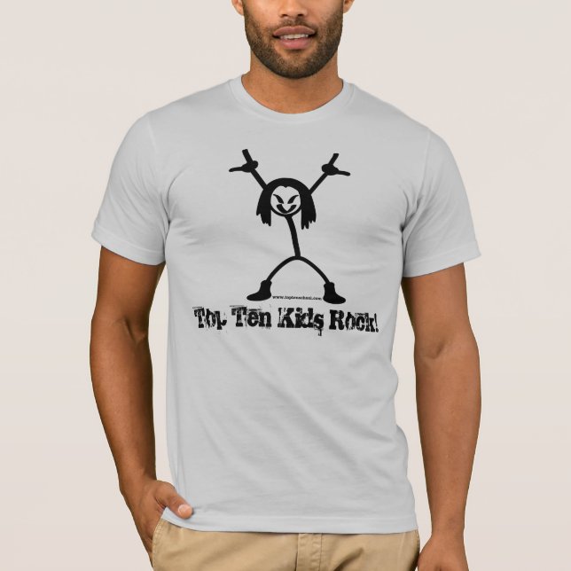 Top Ten Rocker Adult Bella Canvas T-Shirt (Devant)