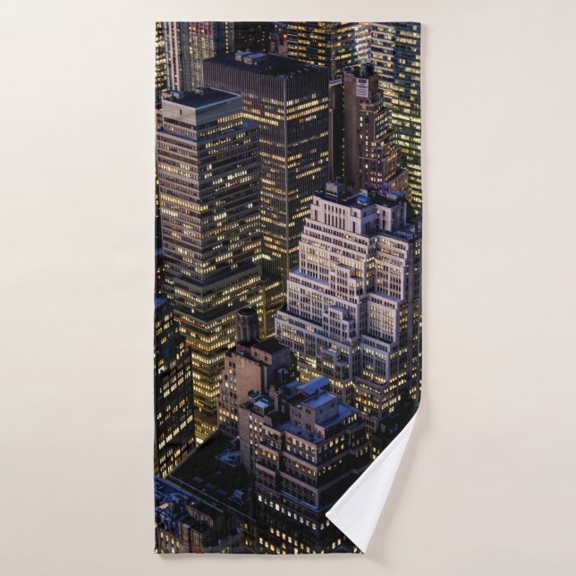 TOP VUE SUR LE BÂTIMENT DE LA VILLE (Serviette de bain)