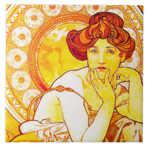 Topaze - grand carreau de céramique